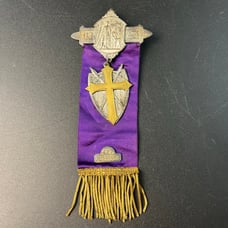 Trebus & Steiner 1877 Catholic Knights Of America Freemason Masonic Ribbon Badge