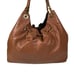 Michael Kors Luggage Brown Leather Camden Drawstring Shoulder Bag Purse Tote