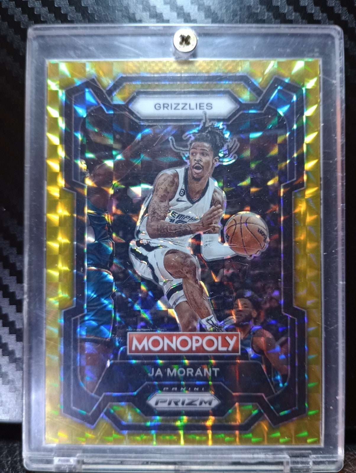 2023-2024 Ja Morant PRIZM MONOPOLY GOLD 38/49 #44