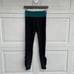 Lululemon Women’s Speed Tights Leggings Black Folage Teal Polka Dot Ruched 4