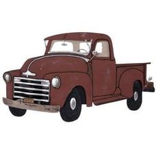 Red Truck Metal Wall Decor