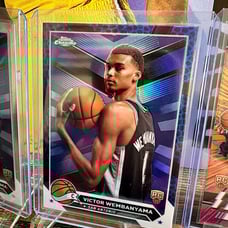 3 Card 2023-24 Topps Chrome Wembanyama lot