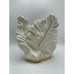 Vintage MCM Mid-Century White Leaf w/ Gold Esco-Lite Pottery TV Lamp Television