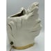 Vintage MCM Mid-Century White Leaf w/ Gold Esco-Lite Pottery TV Lamp Television