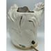 Vintage MCM Mid-Century White Leaf w/ Gold Esco-Lite Pottery TV Lamp Television