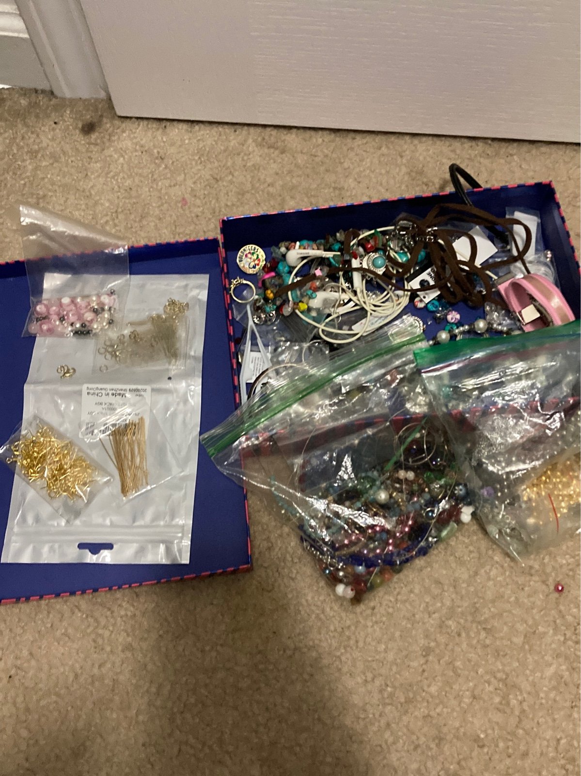 HUGE Jewelry Beads and Findings Lot
