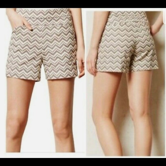 Anthropologie Cartonnier melisma chevron shorts size 4