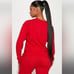 Savage Crown Long Sleeve 100% Cotton Top - Red Size Med REFFNB