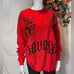 Savage Crown Long Sleeve 100% Cotton Top - Red Size Med REFFNB