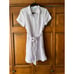 NWT Hill House Women's The Laura Linen Mini Shirt Dress Lilac Striped Size XS