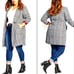 City Chic NWT Womens Plus 18 2X Grand Check Plaid Coat Blazer Jacket NEW