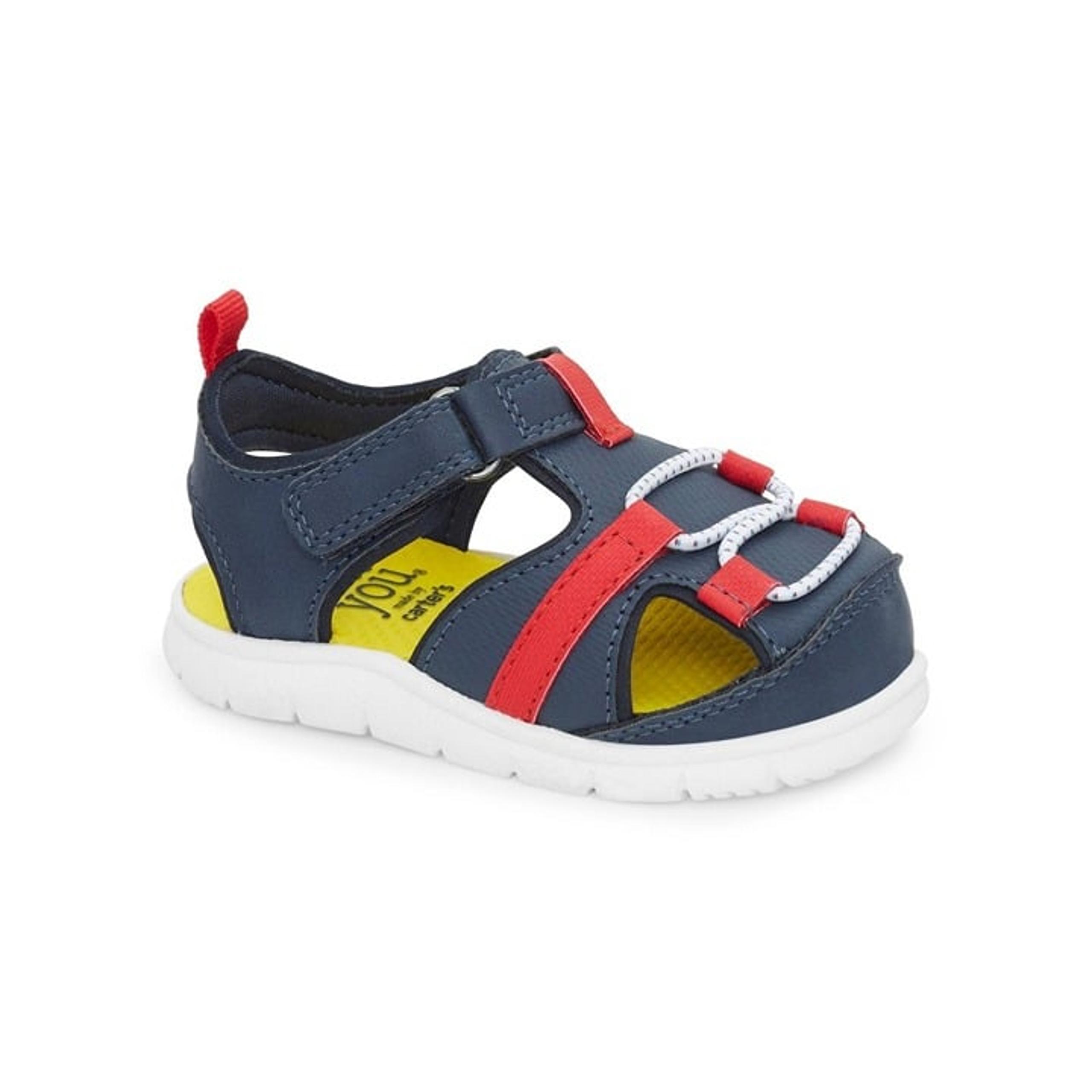 Brand new! Carter's Just One You® Baby Royal First Walker Sandals - Navy/Red 4