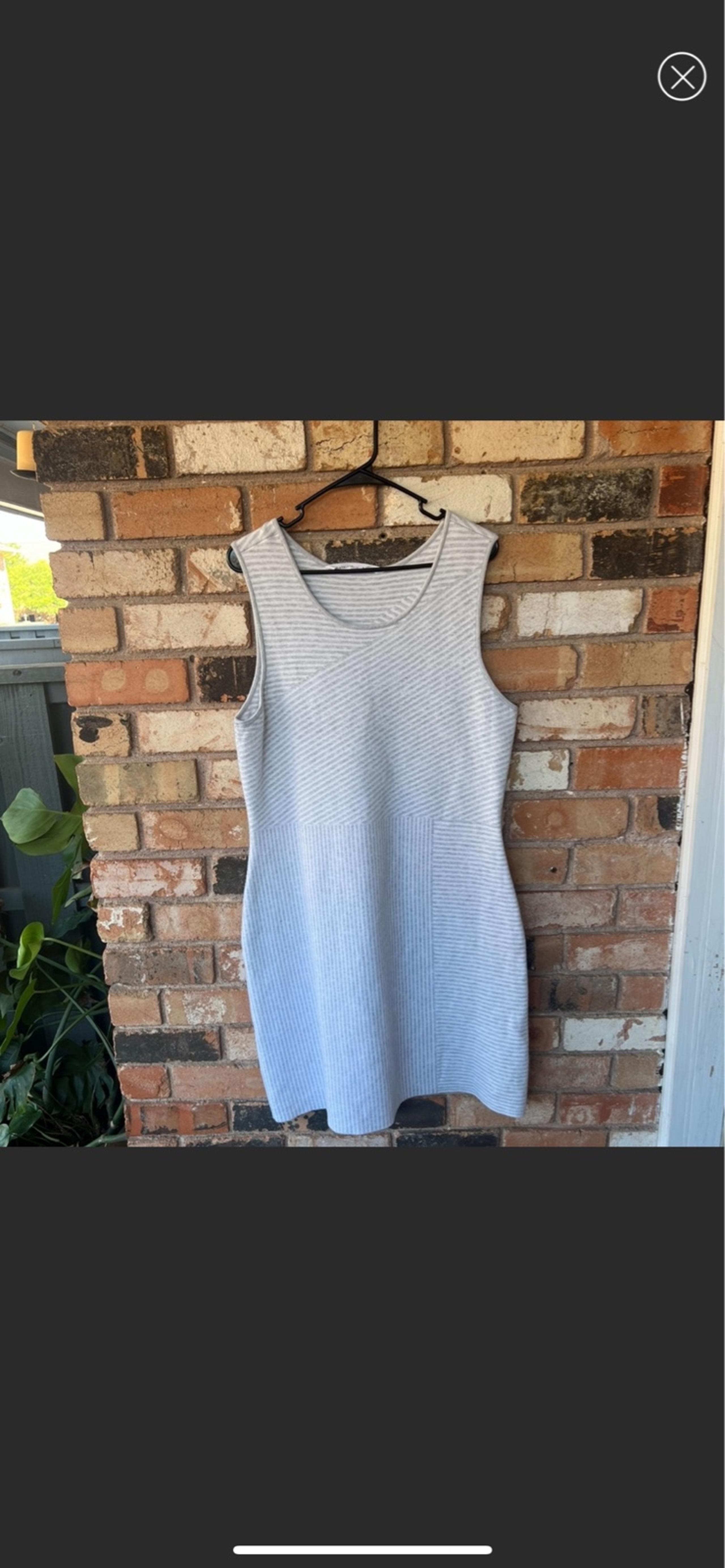 Athleta Striped Sleeveless Sweater Dress size XL