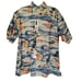 Vintage Pierre Cardin Hawaiian Shirt XLT Tall 100% Cotton Korea Tropical Camp Sh