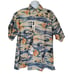 Vintage Pierre Cardin Hawaiian Shirt XLT Tall 100% Cotton Korea Tropical Camp Sh