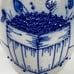 Vintage 1995 Salmon Falls Pottery Stoneware 7” Pitcher Salt Glazed Blueberries