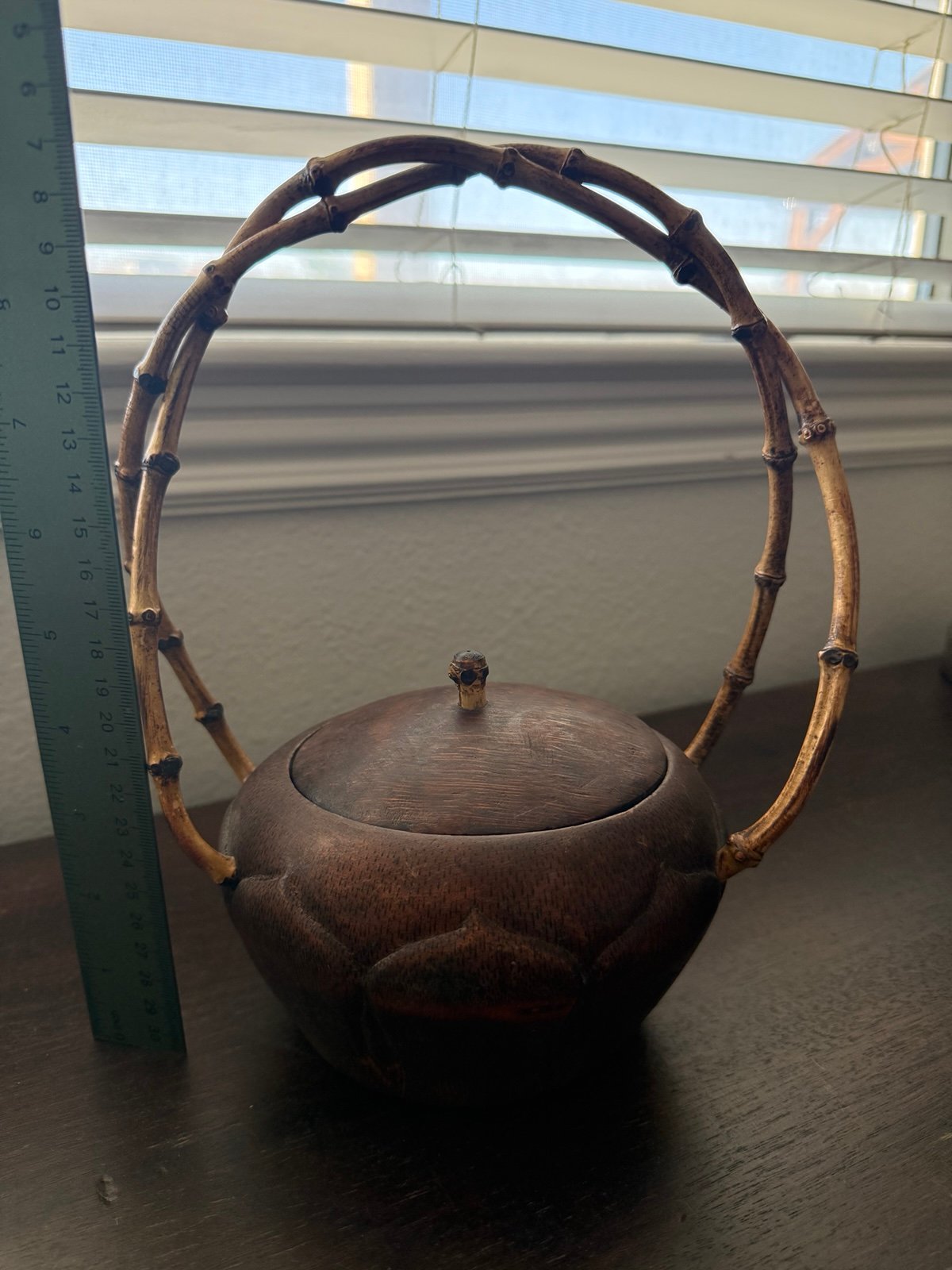 Vintage Japanese or Chinese bamboo pot?