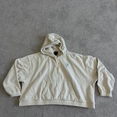 jordan cropped hoodie cream