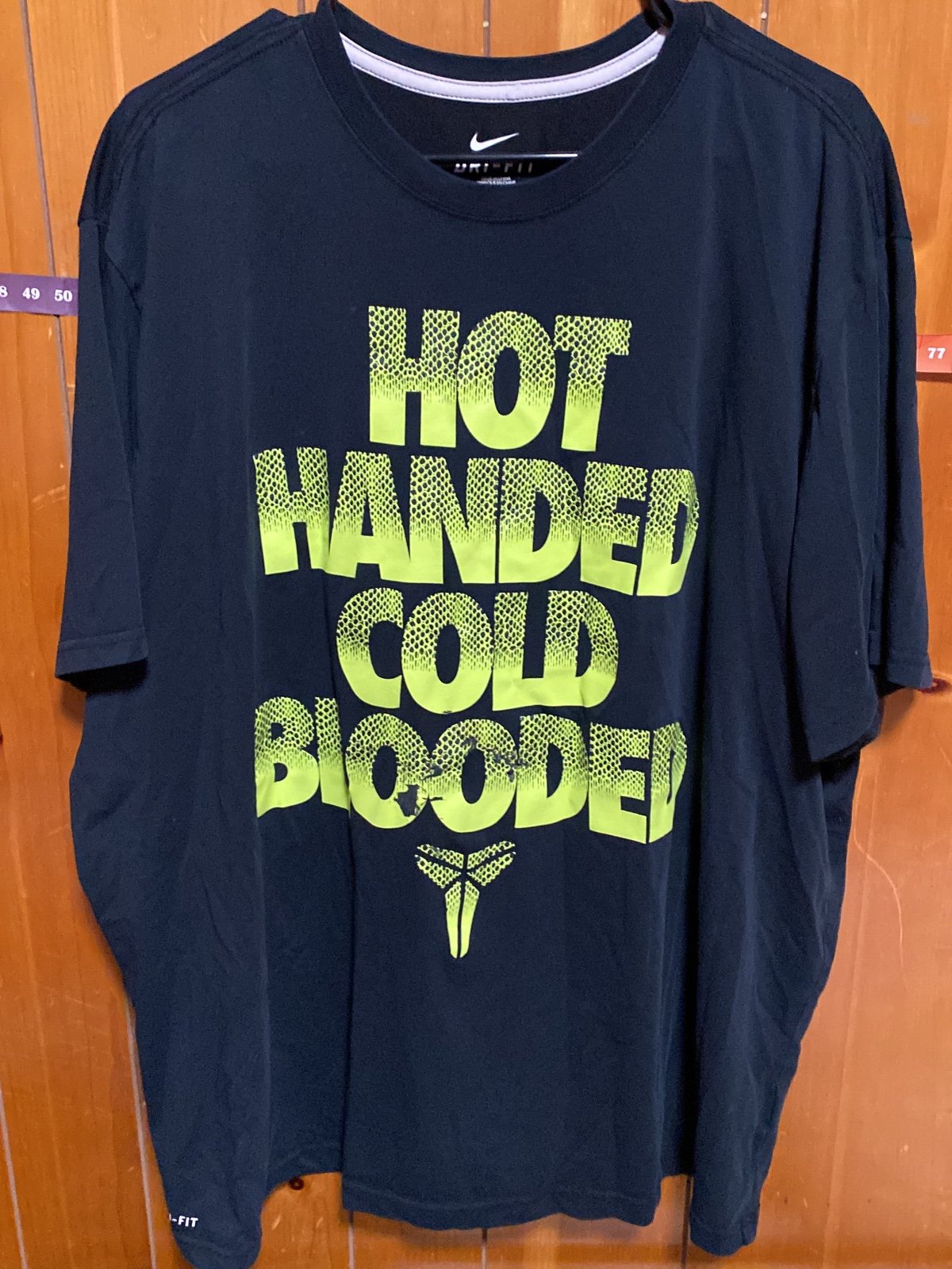 Nike Kobe “hot hands cold blooded” dri-fit shirt