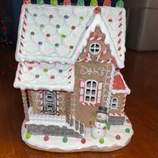 Gingerbread House Accent Light Cracker Barrel Christmas Decor