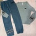 VS PINK cheetah gray outfit set pants crew