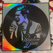 Panic! At The Disco Vinyl Wall Art 12x12 In Wall Decor Brendon Urie WITH FRAME!!