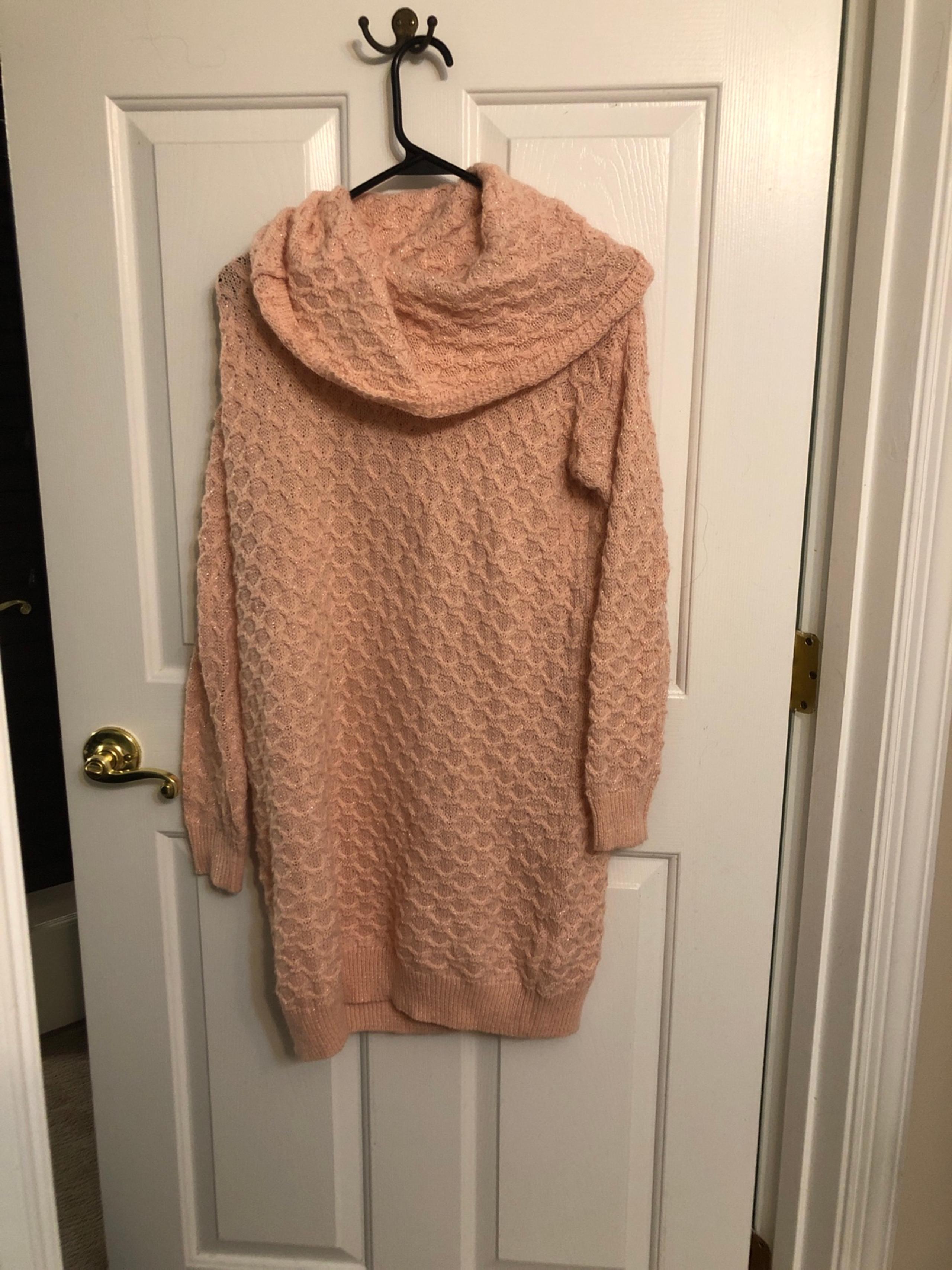 H&M Pink Sparkly Sweater Dress