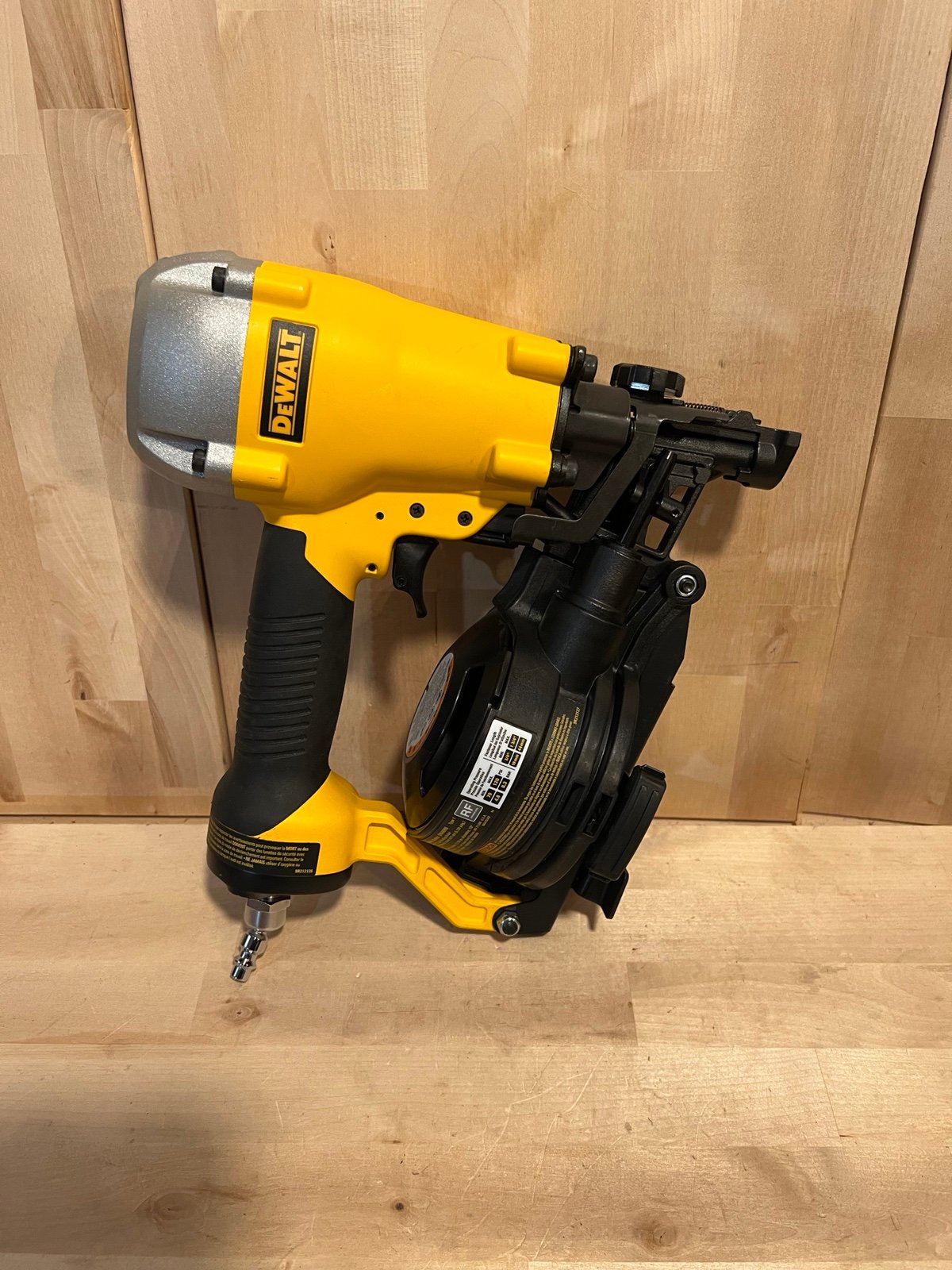 DEWALT 1-3/4 in. 15 Degree Pneumatic Coil Roofing Nailer