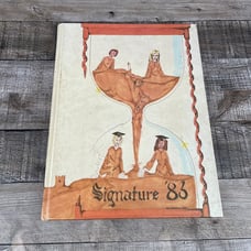 Vintage New York High School Yearbook Uniondale 1983