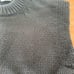 Brand New 【ATON】 Cotton Knit Vest, Black, Round Neck, ATON