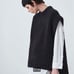 Brand New 【ATON】 Cotton Knit Vest, Black, Round Neck, ATON