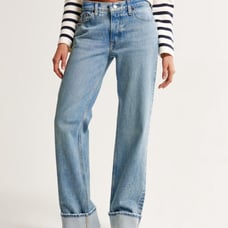 Abercrombie Low Rise Baggy Jean size 27