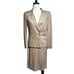 Anne Klein Vintage Double Breasted Blazer Jacket Raw Silk Skirt Set Size Small