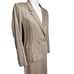 Anne Klein Vintage Double Breasted Blazer Jacket Raw Silk Skirt Set Size Small