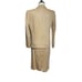 Anne Klein Vintage Double Breasted Blazer Jacket Raw Silk Skirt Set Size Small
