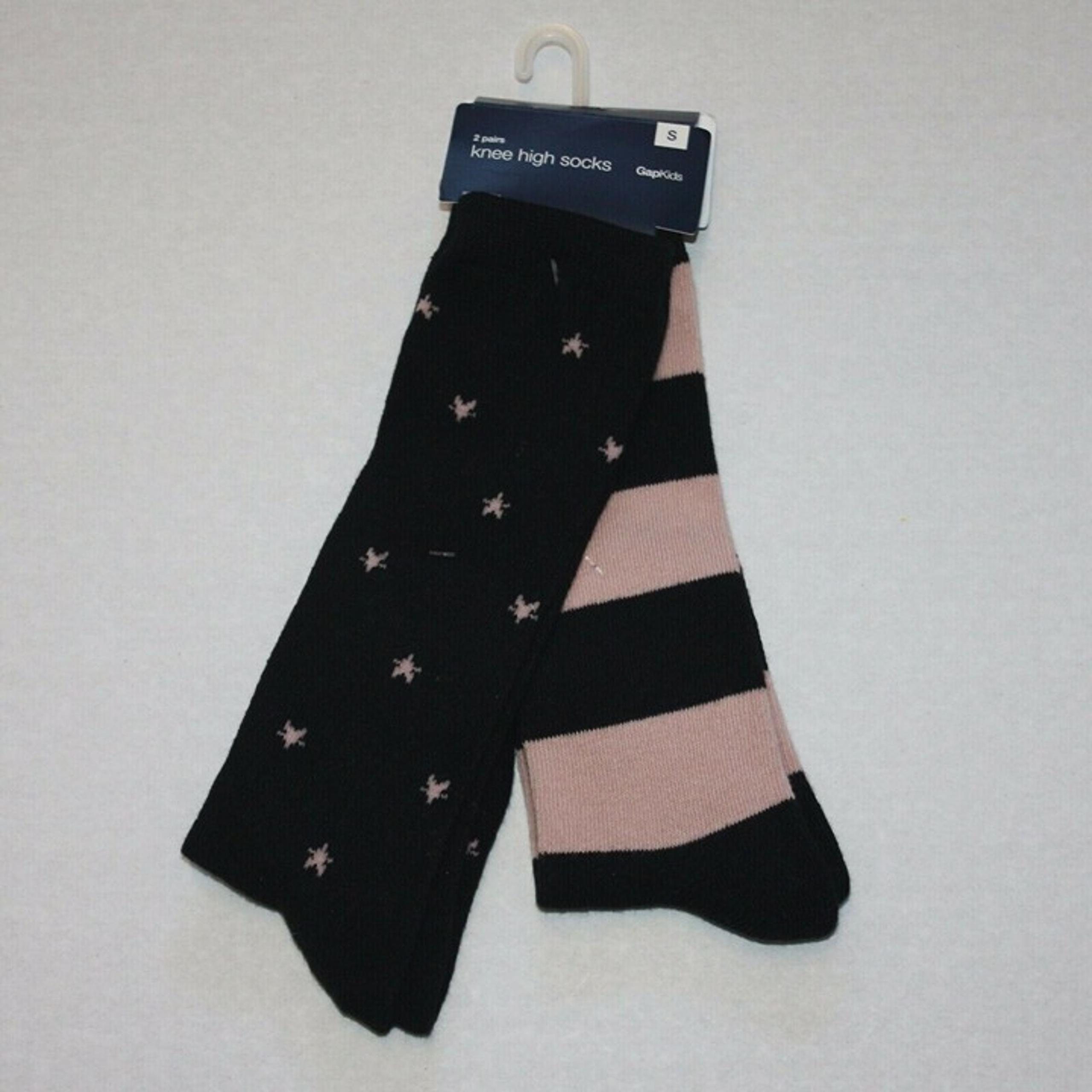Gap Kids Girl's The Brick Lane Stripe & Star Print Knee High Socks size 4 5 NWT