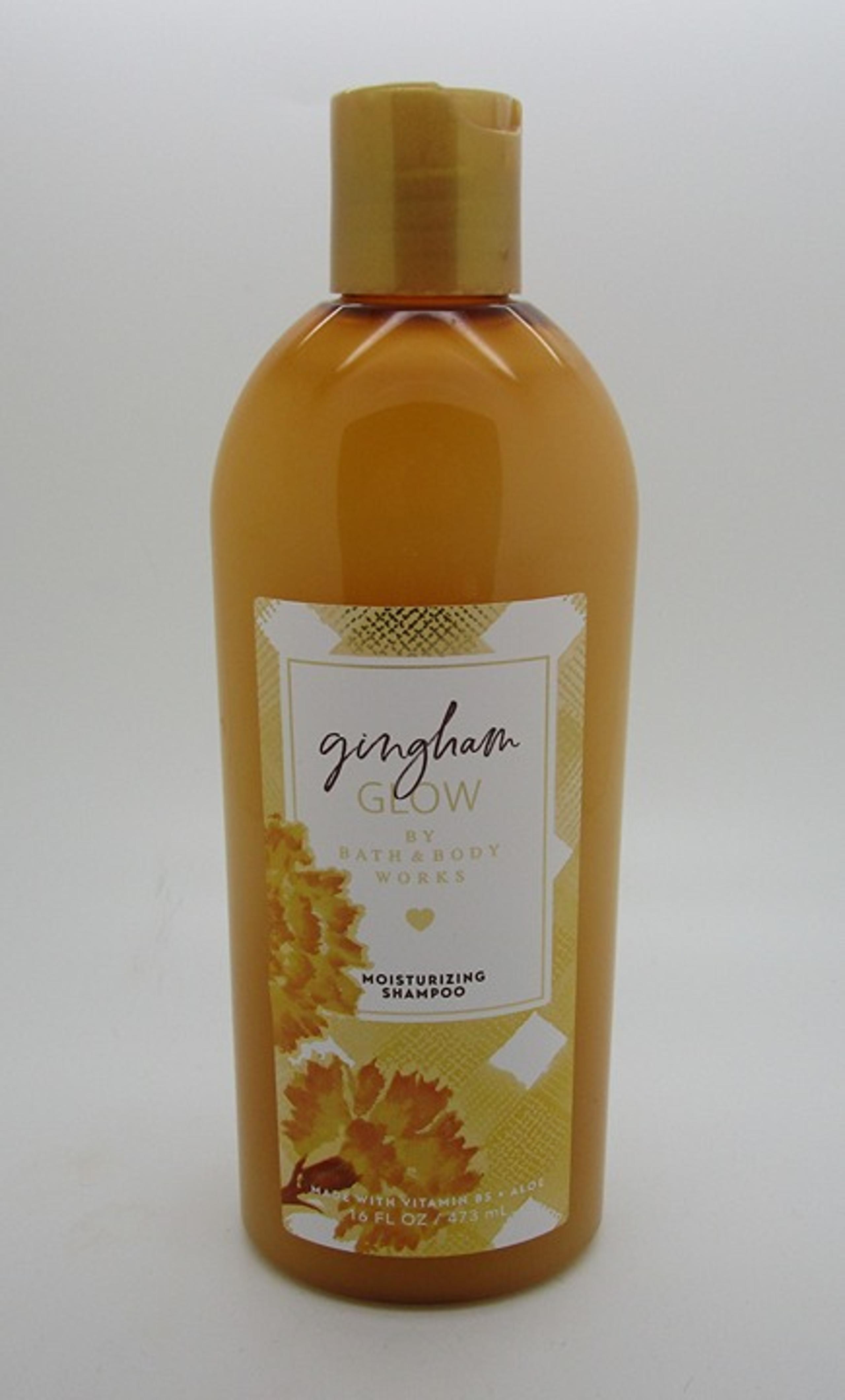 GINGHAM GLOW Bath & Body Works MOISTURIZING SHAMPOO 16 oz.