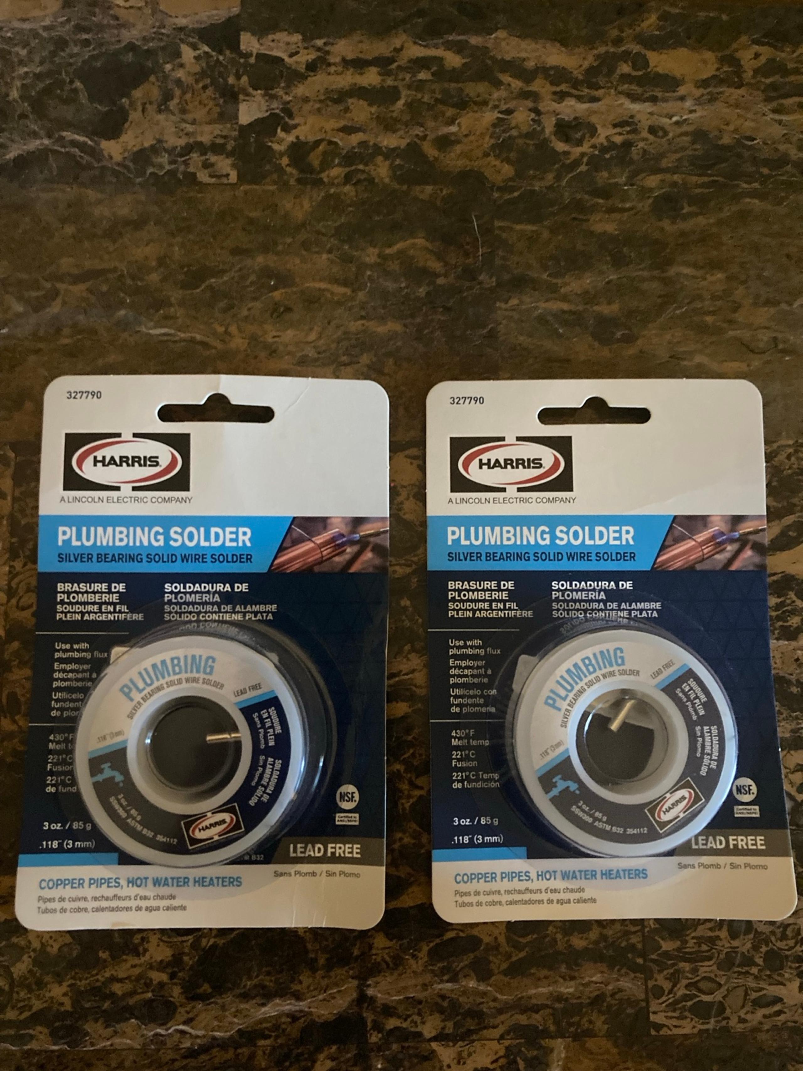 2 packs Harris Products Group Silver Plumbing Solder 3oz