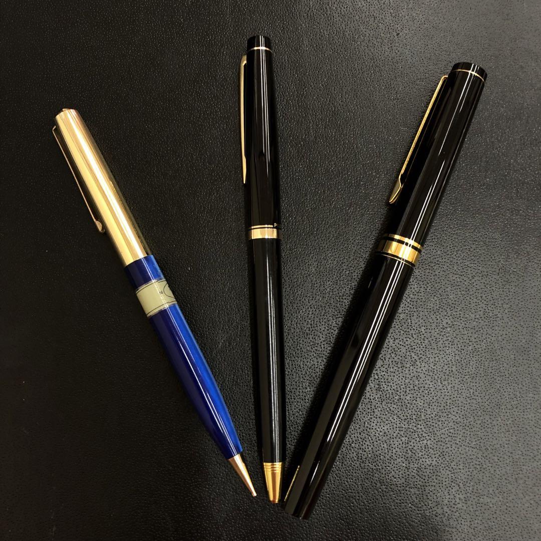 Set of 3 pens including Pilot Fountain Pen/Ballpoint Pen Opal Sharp Pen.