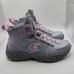 NWT Champion Youth Tank Grid Lined Leather Boots Silverstone Porchid Size 6.5Y