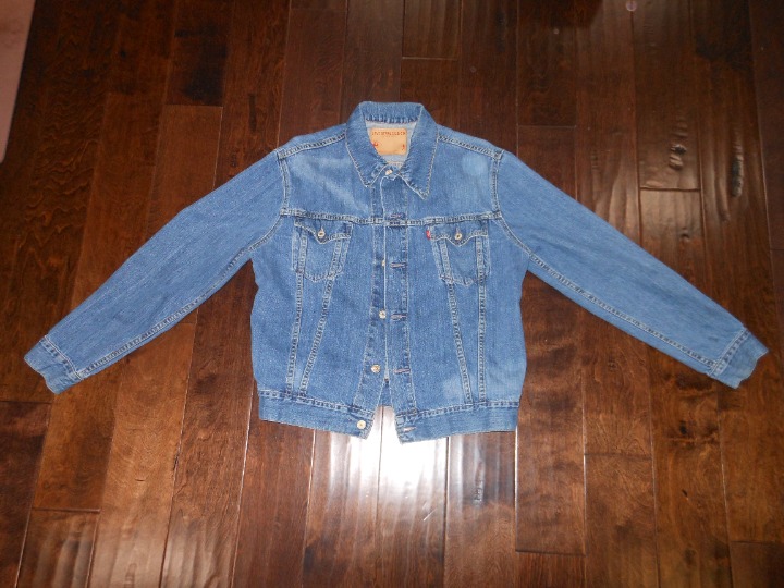 Vintage 60's 70's LEVI'S RED TAB 2-Pockets Trucker Jacket Size L MADE IN USA