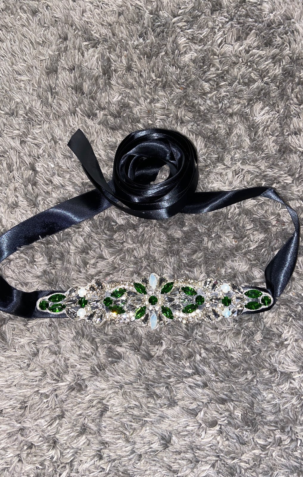 Emerald Green Dress Sash