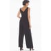 Adrianna Papell Sleeveless Jumpsuit Black Size 4 Fitted Relaxed POCKETS