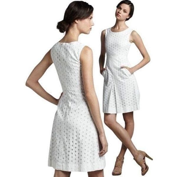 NWOT Diane von Furstenberg Carpreena Ring Stitch Dress Size 4