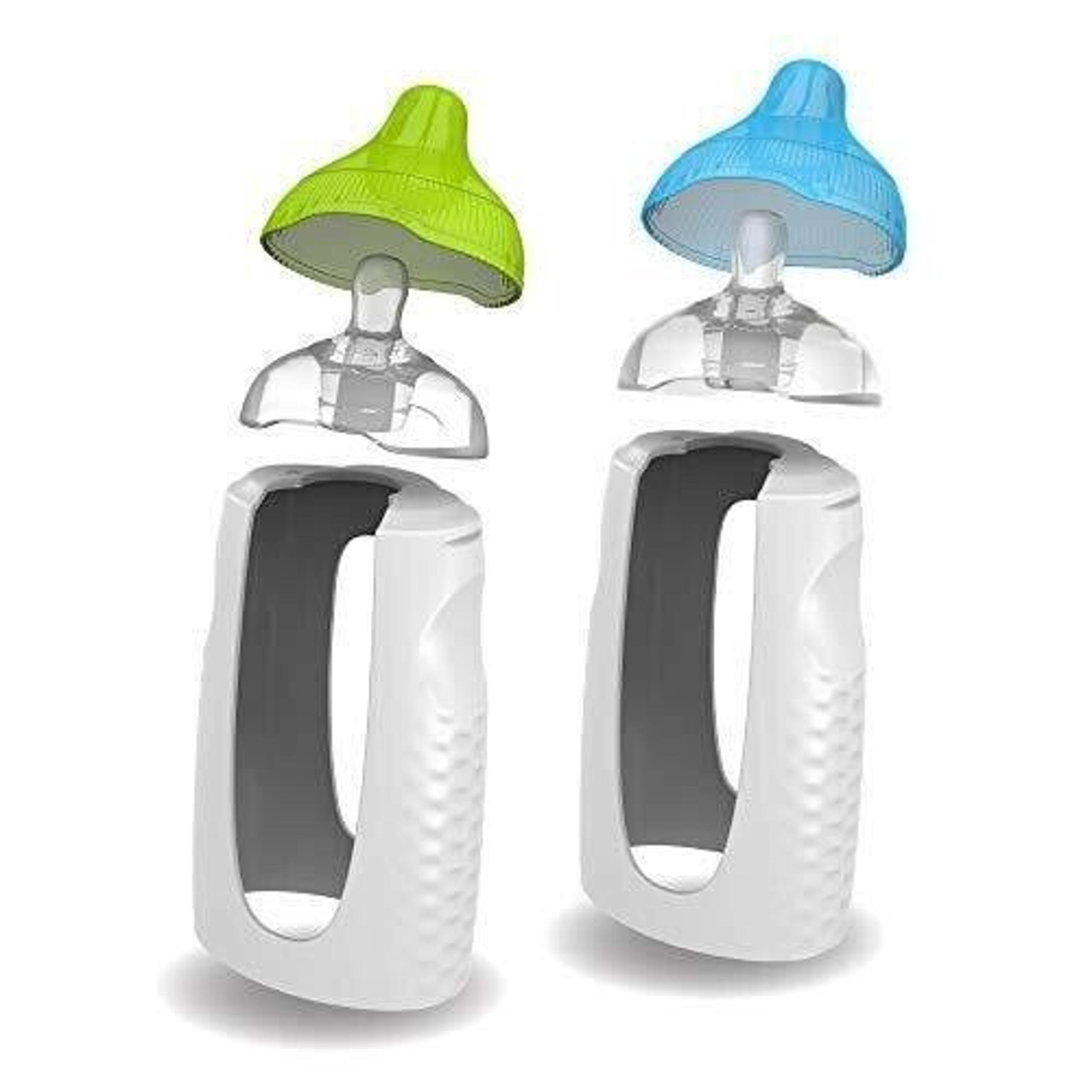 Kiinde Twist Squeeze Natural Baby Breast Milk 2 Feeding Bottles with 2 Nipples