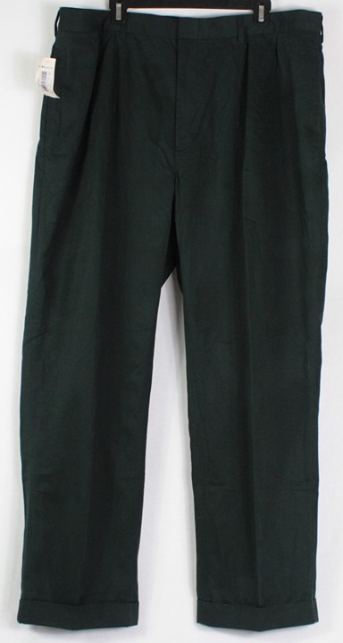 NWT Vintage Polo Ralph Lauren Black Pleated Dress Pants Slacks Mens 42 x 32