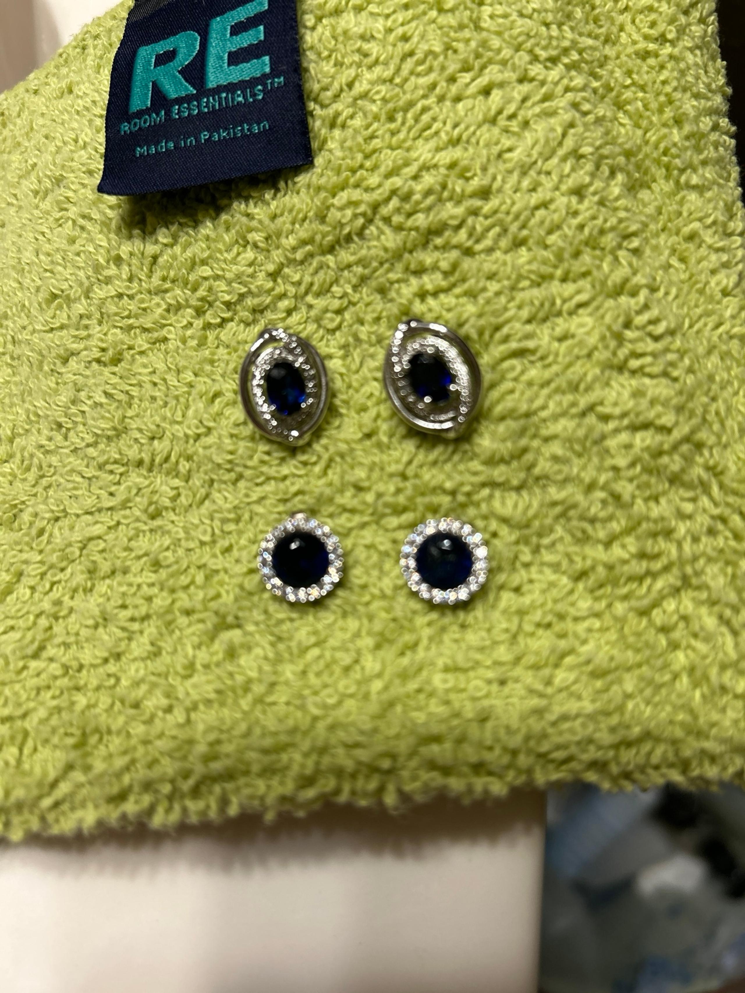 Real sapphire earrings