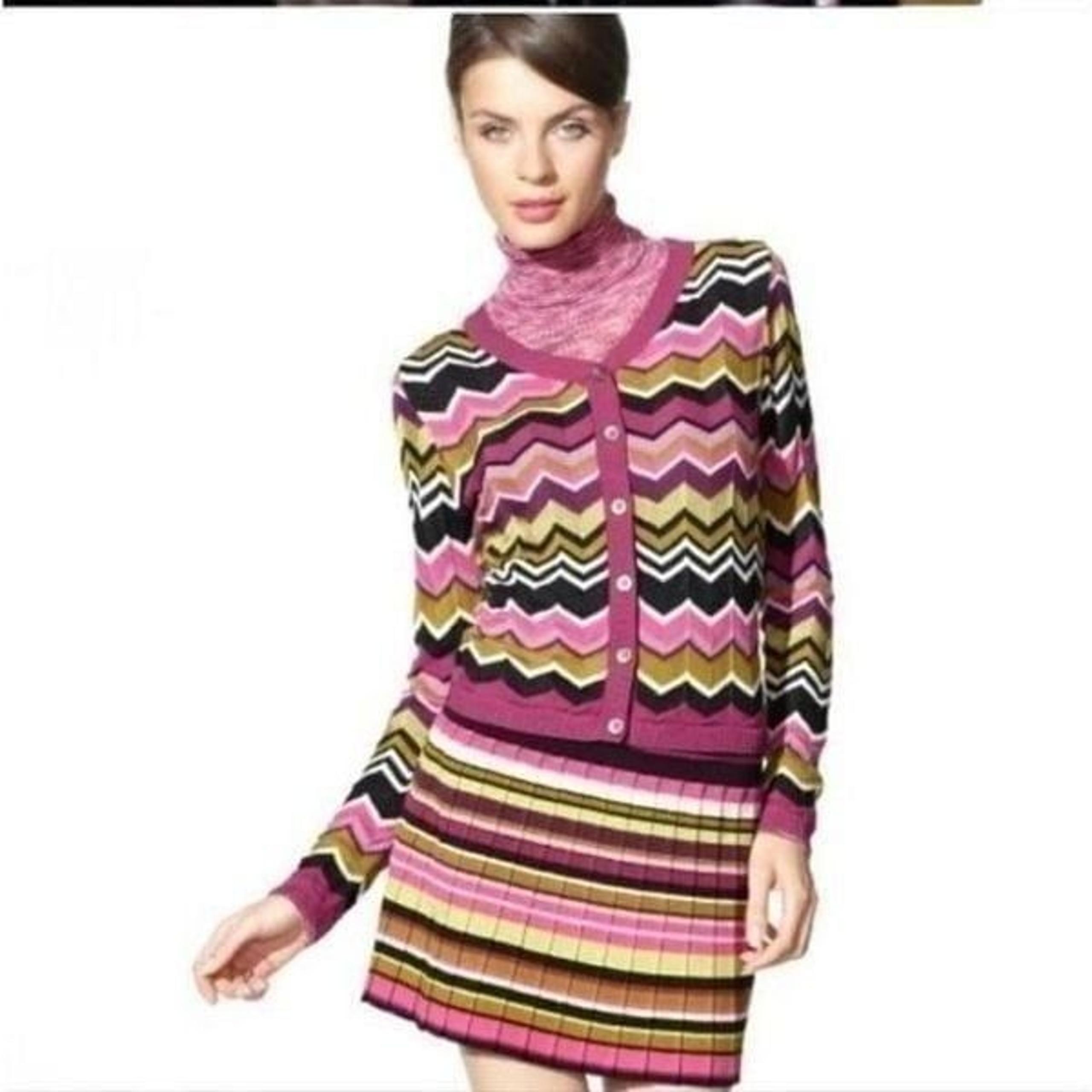 MISSONI FOR TARGET Glitter ZigZag Knit Cardigan - Size Small