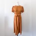 Alice McCall Eyes On You Tie Waist Dress - Brown Tan
