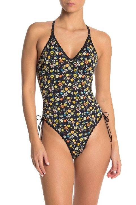 Robin Piccone V Neck One Piece Swimsuit